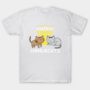 Happy Hanukkah - Hanukcats! Funny Cat lover Hannukah gifts T-Shirt